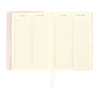 Ежедневник недатированный A5 136 листов deVENTE. Jane, мягкая обложка пвх, резинка, перфорация, ляссе, блок 70, сиреневый Ежедневник недатированный A5 136 листов deVENTE. Jane, мягкая обложка пвх, резинка, перфорация, ляссе, блок 70, сиреневый