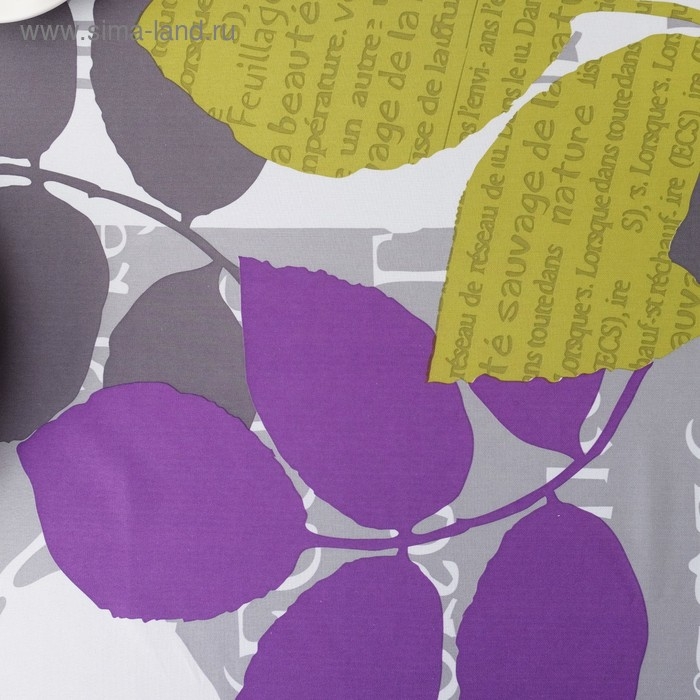 Скатерть Доляна &laquo;Листья&raquo; 150&times;220 см, 100% п/э