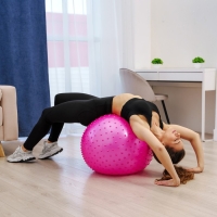 Фитбол ONLYTOP, d=55 см, 800 г, массажный, цвета МИКС Фитбол ONLYTOP, d=55 см, 800 г, массажный, цвета МИКС