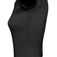 Рубашка поло женская без пуговиц Pretty 220 черная, размер L