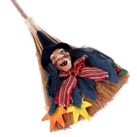 Баба яга на подвесе на метле, виды МИКС Баба яга на подвесе на метле, виды МИКС