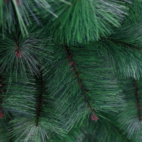 Кедр зеленый 180 см, d иголок 10 см, d нижнего яруса 102 см, 235 веток, металл подставка