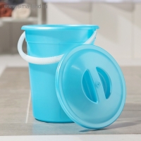 Ведро пищевое с крышкой &laquo;Евро&raquo;, 5 л, особопрочное, цвет МИКС