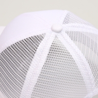 Кепка детская для девочки с сеткой, цвет белый, р-р 54