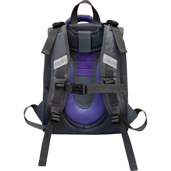 Рюкзак каркасный школьный 38 х 30 х 16 см, эргономичная спинка, Stavia "Фламинго мини", чёрный/розовый