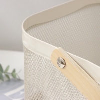 Корзинка универсальная LaDо́m, 26,5&times;25,5&times;18 см, цвет белый