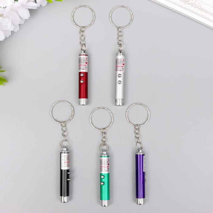 Фонарик+лазер 2 режима Фонарик+лазер 2 режима "Луч" МИКС 5,8х0,9х0,9 см