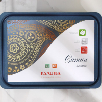 Противень прямоугольный, 23&times;30 см, h= 7 см, с крышкой, антипригарное покрытие, цвет синий