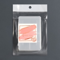 Органайзер для хранения, с крышкой, двусторонний, 10,2 &times; 7 &times; 3,2 см, цвет белый