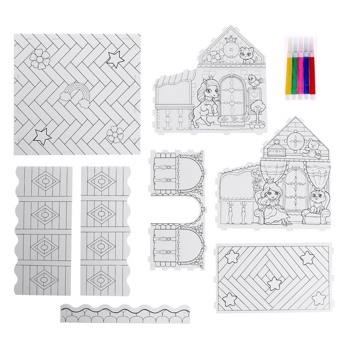 Набор для творчества Домик-раскраска &laquo;Волшебные пони&raquo;