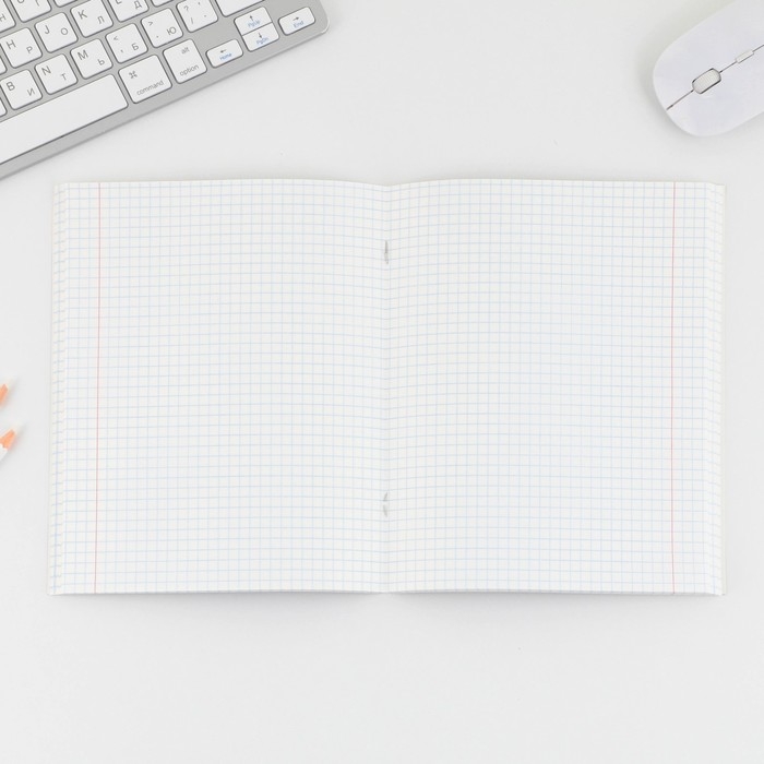 Тетрадь в клетку, 96 листов А5 на скрепке, &laquo;1 сентября: Неон&raquo; ,обложка мелованный картон 230 гр внутренний блок №1, белизна 96%