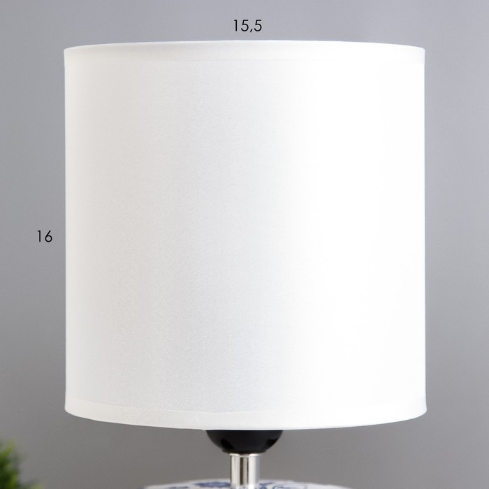 Настольная лампа "Сафари К" Е14 40Вт бело-фиолетовый 12,5х12,5х29 см RISALUX