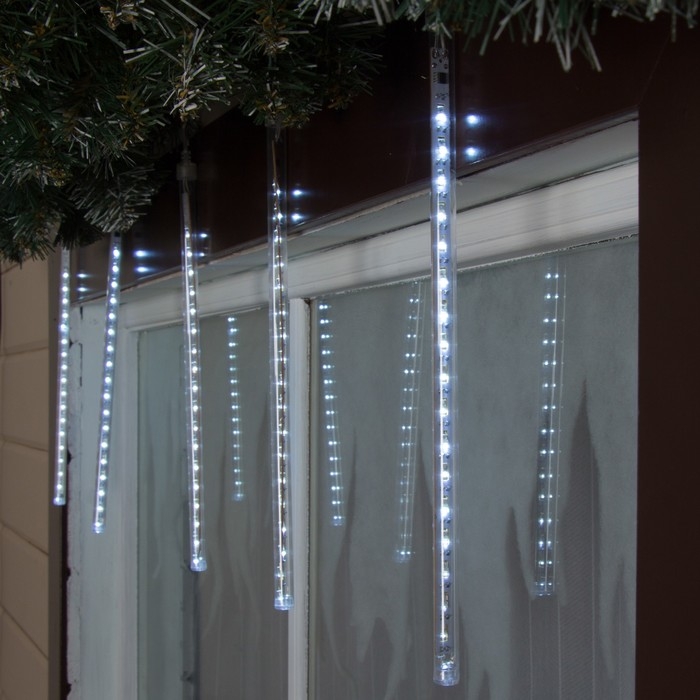 Гирлянда «Сосулька» тающая 0.3 м, IP44, прозрачная нить, 18 LED, свечение белое, переливы, 220 В Гирлянда «Сосулька» тающая 0.3 м, IP44, прозрачная нить, 18 LED, свечение белое, переливы, 220 В