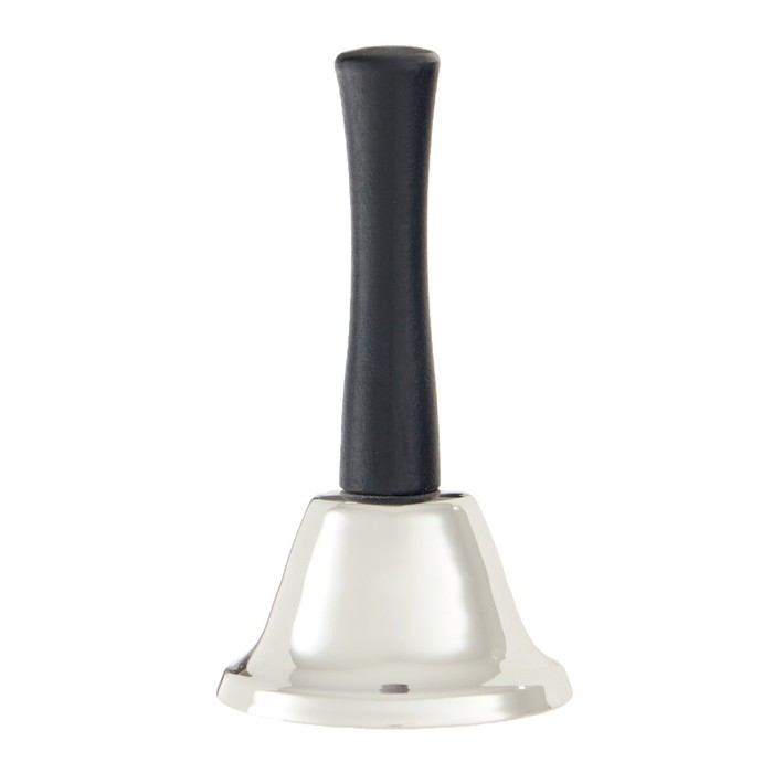 Колокольчик металлический, звонок настольный Колокольчик металлический, звонок настольный "Shine", 12 х 6.5 см, серебряный