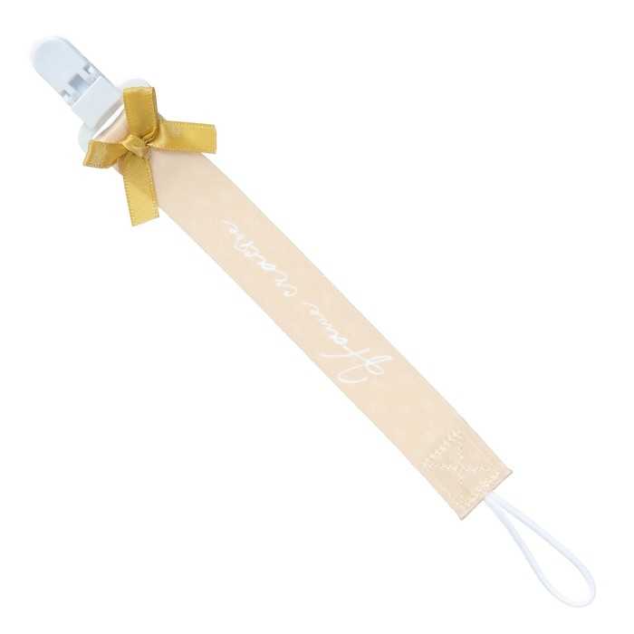 Подарочный набор новогодний: соска-пустышка ортодонт., +6 мес., и держатель на ленте «Наше счастье», подарочная упаковка Подарочный набор новогодний: соска-пустышка ортодонт., +6 мес., и держатель на ленте «Наше счастье», подарочная упаковка