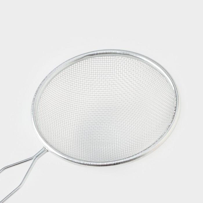 Сито для просеивания Доляна &laquo;Краски&raquo;, d=10 см, цвет серебристый