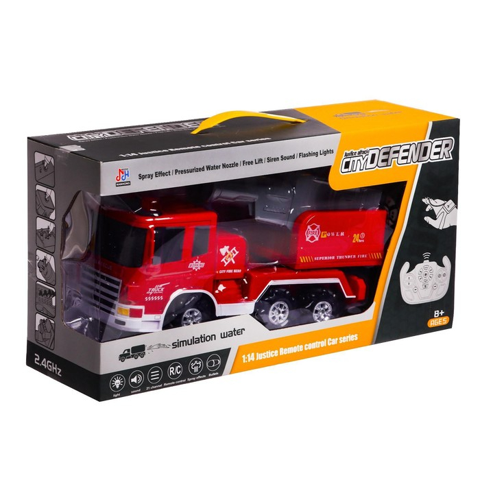 Машина радиоуправляемая &laquo;Пожарная служба&raquo;, масштаб 1:14, 4WD, дымовая пушка