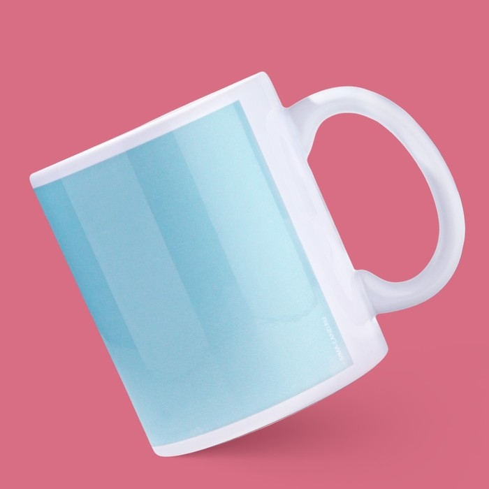 Кружка керамическая &laquo;Поцелуй&raquo;, 320 мл, цвет голубой