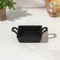 Сковорода чугунная &laquo;Квадрат. Глубокий&raquo;, 12,5&times;12,5&times;3,5 см, с чугунной ручкой