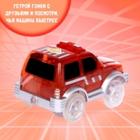 Машинка для гибкого автотрека Magic Tracks, световые эффекты, цвет красный Машинка для гибкого автотрека Magic Tracks, световые эффекты, цвет красный