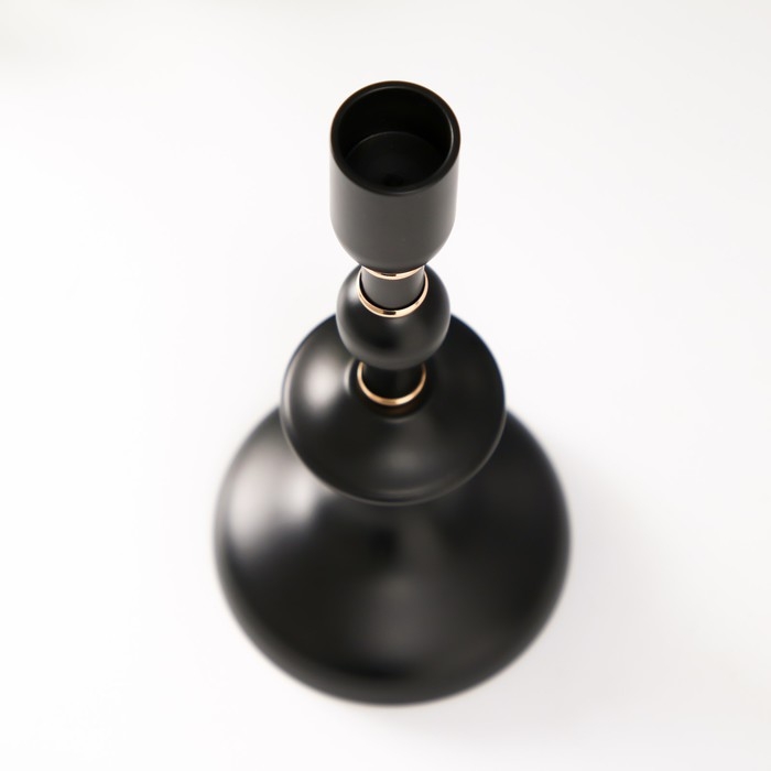 Подсвечник металл на 1 свечу d=2 см Подсвечник металл на 1 свечу d=2 см "Ирада" 9х9х19,5 см