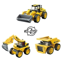 Конструктор Строители &laquo;Фронтальный погрузчик&raquo;, 203 детали