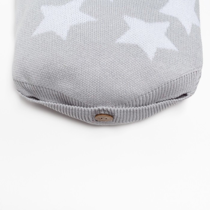 Комбинезон вязаный Крошка Я &laquo;Звёзды&raquo; рост 68-74 см, цвет серый