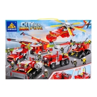 Конструктор пожарные &laquo;Гусеничная машина&raquo;, стреляет водой, 410 деталей