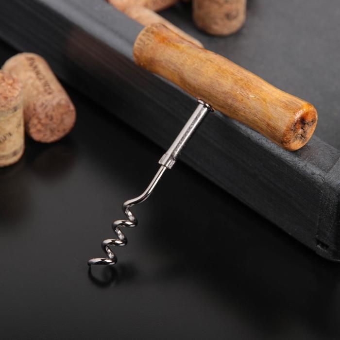 Штопор для вина Доляна «Стандарт», 9 см Штопор для вина Доляна «Стандарт», 9 см