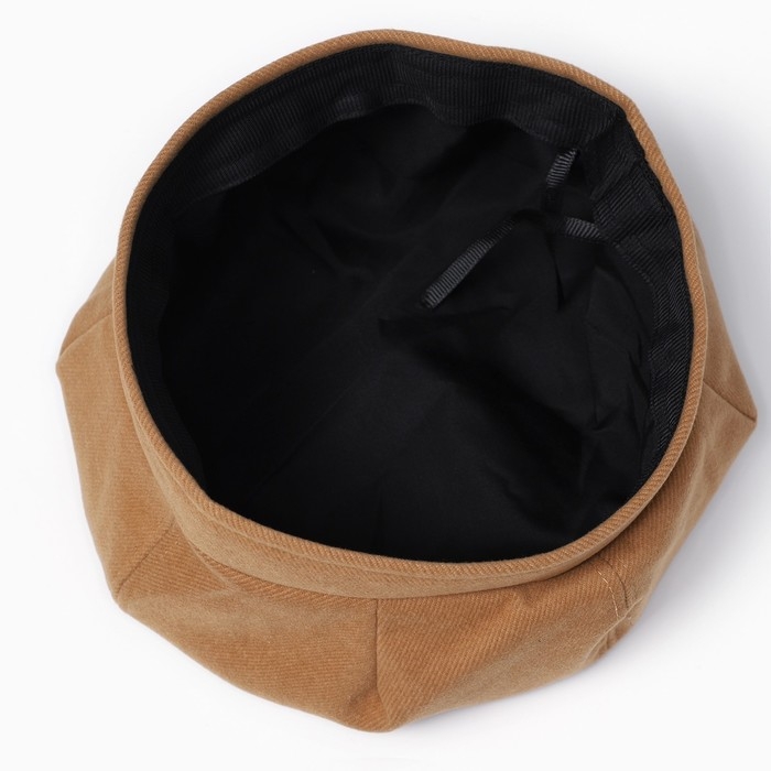 Берет, цвет песочный, р-р 56см Берет, цвет песочный, р-р 56см