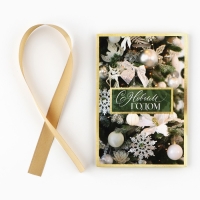 Пакет подарочный новогодний с лентой &laquo;Зима&raquo;, 13 х 19 х 9 см