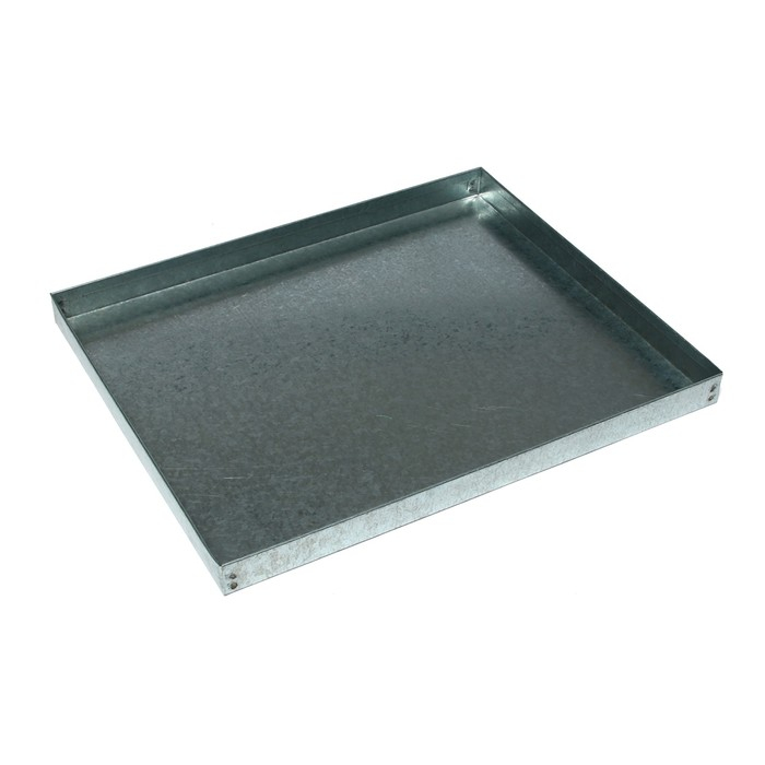 Поддон, 44 &times; 40 &times; 2 см, металл, серый