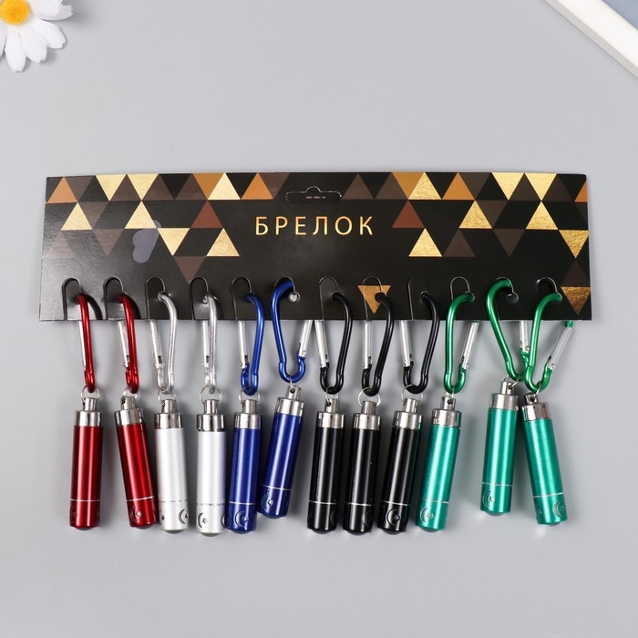 Фонарик на карабине Фонарик на карабине "Серебряный луч" 5,8х1,2х1,2 см