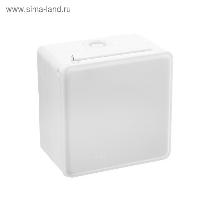 Розетка "Элект" РА 16-005, 16 А, 250 В, одноместная, открытая, с з/к, с крышкой