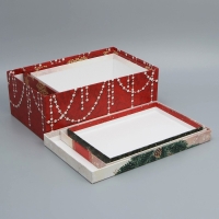 Набор подарочных коробок 3 в 1 &laquo;С новым годом, 26 х 17 х 10 ‒ 32.5 х 20 х 12.5 см, Новый год