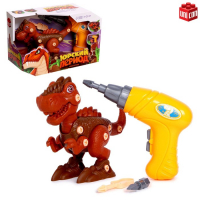 Конструктор винтовой &laquo;Велоцераптор&raquo;, с электрическим шуруповёртом, 19 деталей