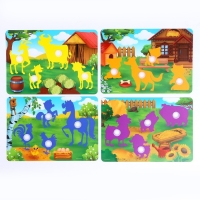 Развивающая игра на липучках &laquo;&lrm;Изучаем животных. Ферма или деревня&raquo;&lrm;