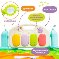 Развивающий коврик музыкальный «Мадагаскар», с пианино, 72х44х0,5 см. Развивающий коврик музыкальный «Мадагаскар», с пианино, 72х44х0,5 см.