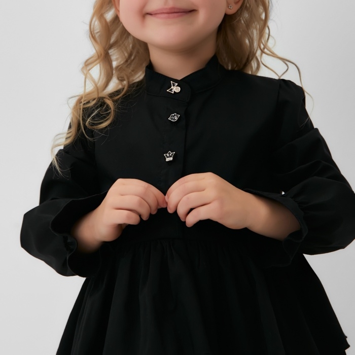 Платье для девочки MINAKU цвет чёрный, рост 98 см