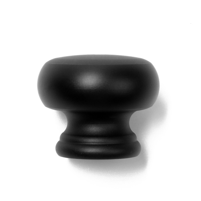 Ручка-кнопка CAPPIO, d=38 мм, вес 60 г, цвет чёрный