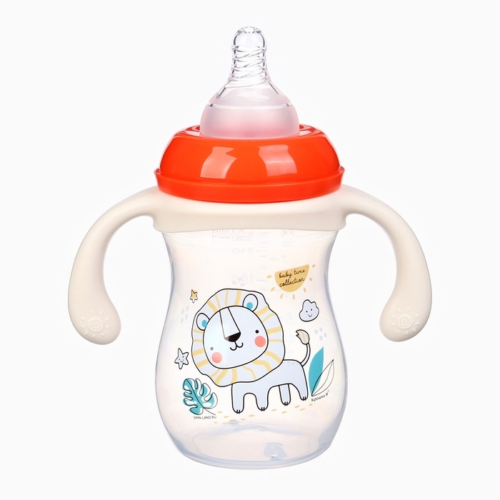 Бутылочка для кормления Крошка Я «Baby time collection», широкое горло, от 6 мес., 240 мл, цвет бежевый Бутылочка для кормления Крошка Я «Baby time collection», широкое горло, от 6 мес., 240 мл, цвет бежевый