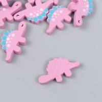 Декор для творчества дерево "Динозаврики" набор 10 шт 3,4х1,8 см