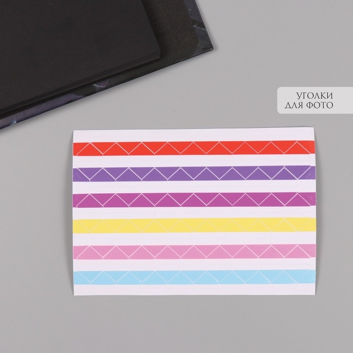 Фотоальбом 25 листов (уголки+кольца) "Шина" 19х27х3 см