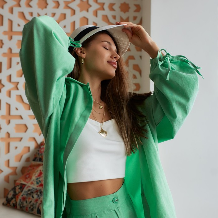 Кепка женская плетёная MINAKU цвет белый, р-р 58 Кепка женская плетёная MINAKU цвет белый, р-р 58