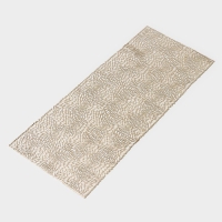 Дорожка на стол Доляна &laquo;Астры&raquo;, 90&times;35 см, цвет золото