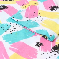 Футболка для девочки, цвет белый/сердца, рост 128 см