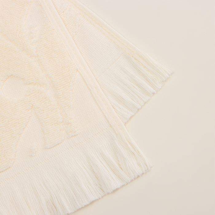 Полотенце махровое SL HOME: Boho "Айвори" 30х60 см, 100% хлопок, 520 г/м2