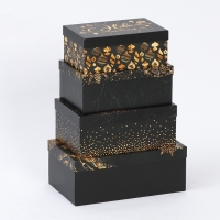 Набор коробок подарочных 15 в 1 &laquo;Winter&raquo;, 12 х 7 х 4 см - 46,6 х 35,2 х 17.5 см, Новый год