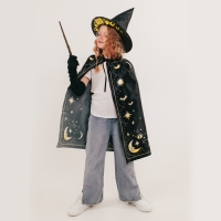 Карнавальный набор &laquo;Лунная ведьма&raquo;, плащ 70 см, шляпа, перчатки, палочка