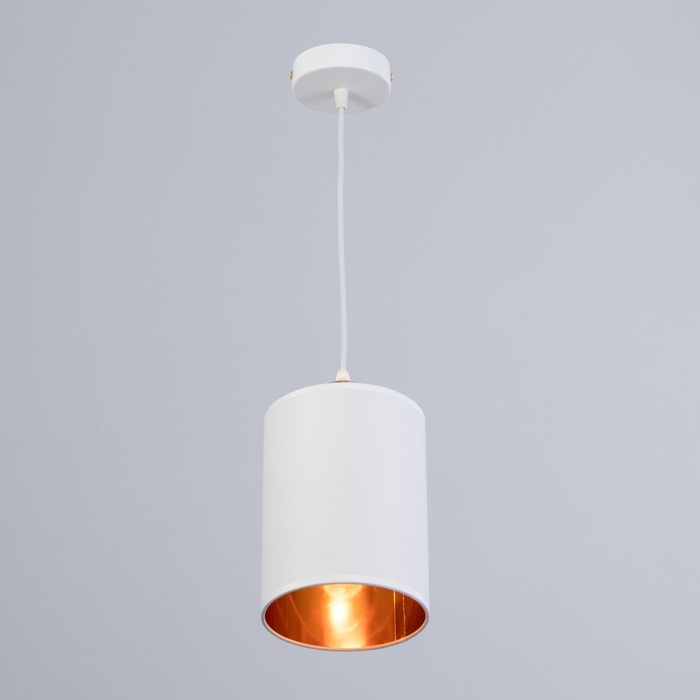 Люстра "Оазис" 1х60Вт Е27 Белый, золото 15х15х30(100)см